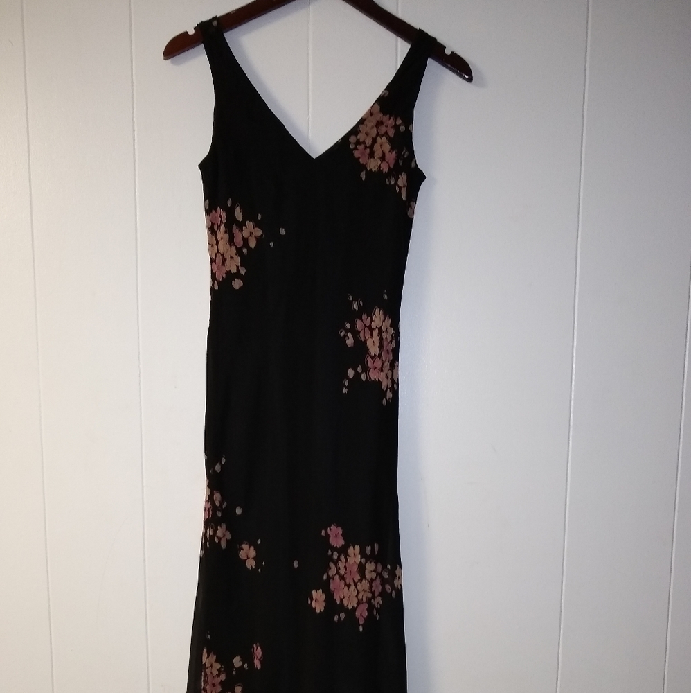 Jones New York Black Floral Dress